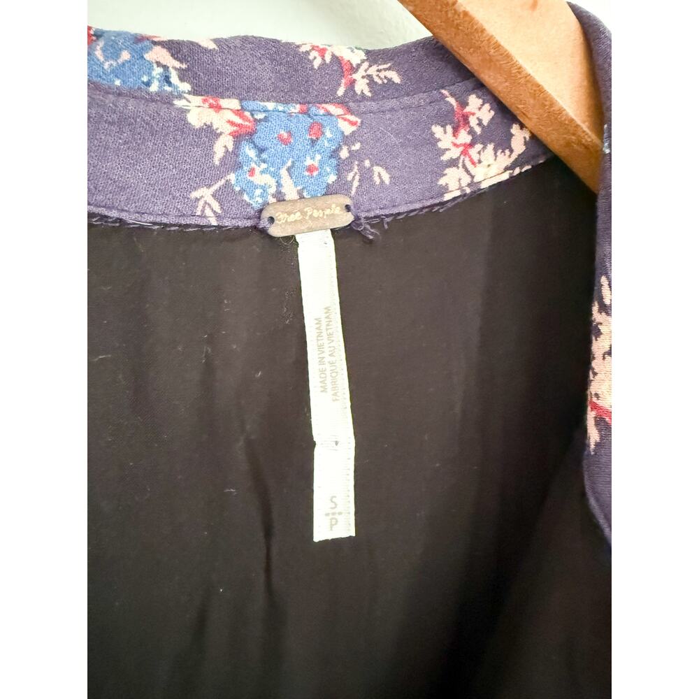 Free People | NWOT Nora Midi Dress Floral Shirt Dress Boho Prairie | Sz S - Picture 6 of 10